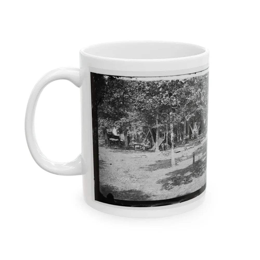 Bealeton, Virginia. View Of Camp Of 93d New York Volunteers (U.S. Civil War) White Coffee Mug-Go Mug Yourself