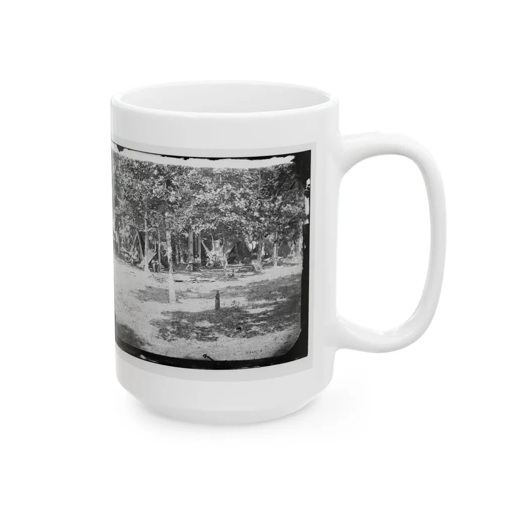 Bealeton, Virginia. View Of Camp Of 93d New York Volunteers (U.S. Civil War) White Coffee Mug-Go Mug Yourself