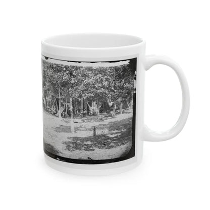 Bealeton, Virginia. View Of Camp Of 93d New York Volunteers (U.S. Civil War) White Coffee Mug-Go Mug Yourself