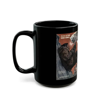 Bear Attack, Male magazine, January 1972 - Black Coffee Mug - Go Mug Yourself