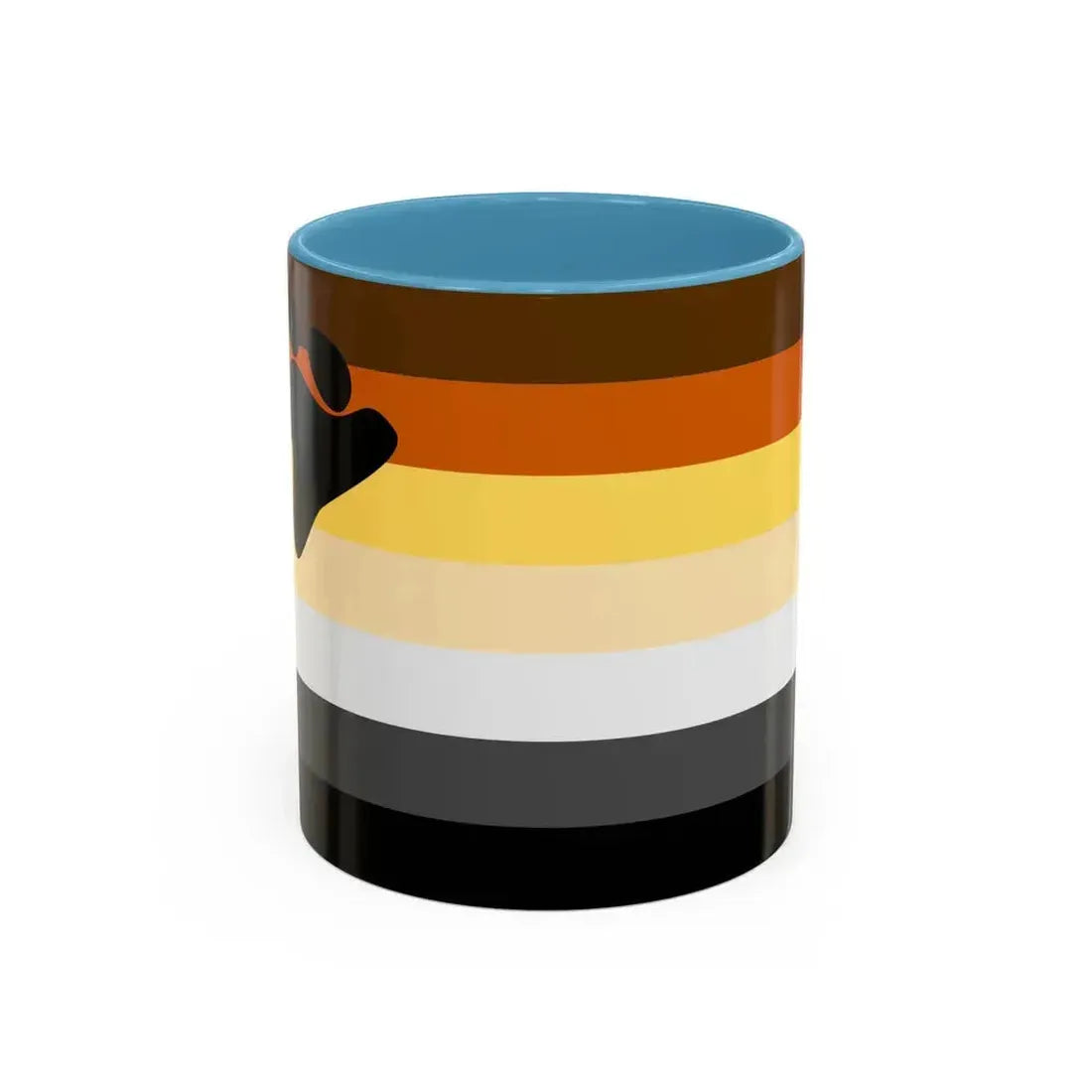Bear Brotherhood Pride Flag - Accent Coffee Mug 11oz Light Blue - Go Mug Yourself