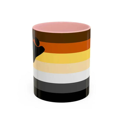 Bear Brotherhood Pride Flag - Accent Coffee Mug 11oz Pink - Go Mug Yourself