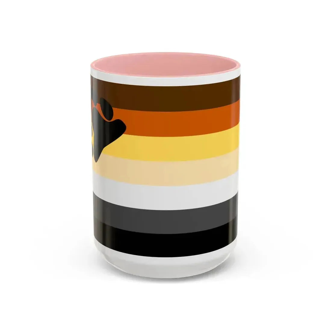 Bear Brotherhood Pride Flag - Accent Coffee Mug 15oz Pink - Go Mug Yourself