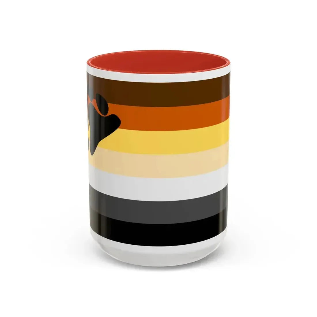 Bear Brotherhood Pride Flag - Accent Coffee Mug 15oz Red - Go Mug Yourself
