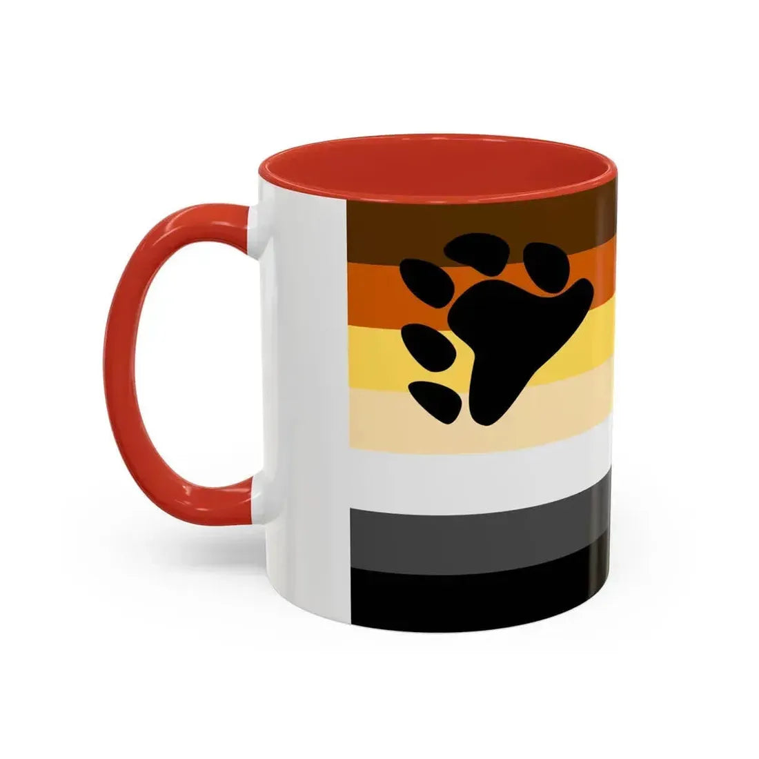 Bear Brotherhood Pride Flag - Accent Coffee Mug - Go Mug Yourself