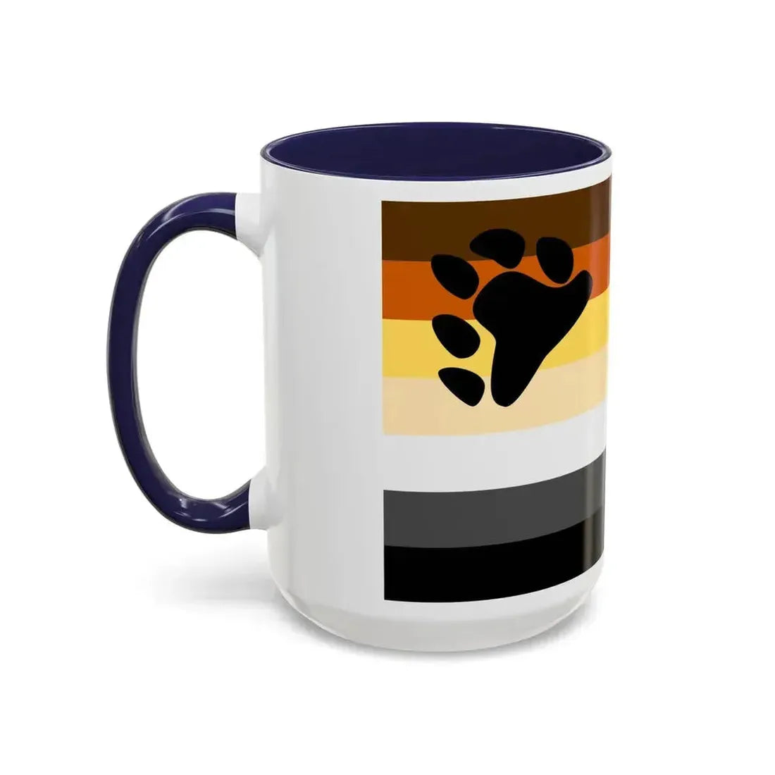 Bear Brotherhood Pride Flag - Accent Coffee Mug - Go Mug Yourself