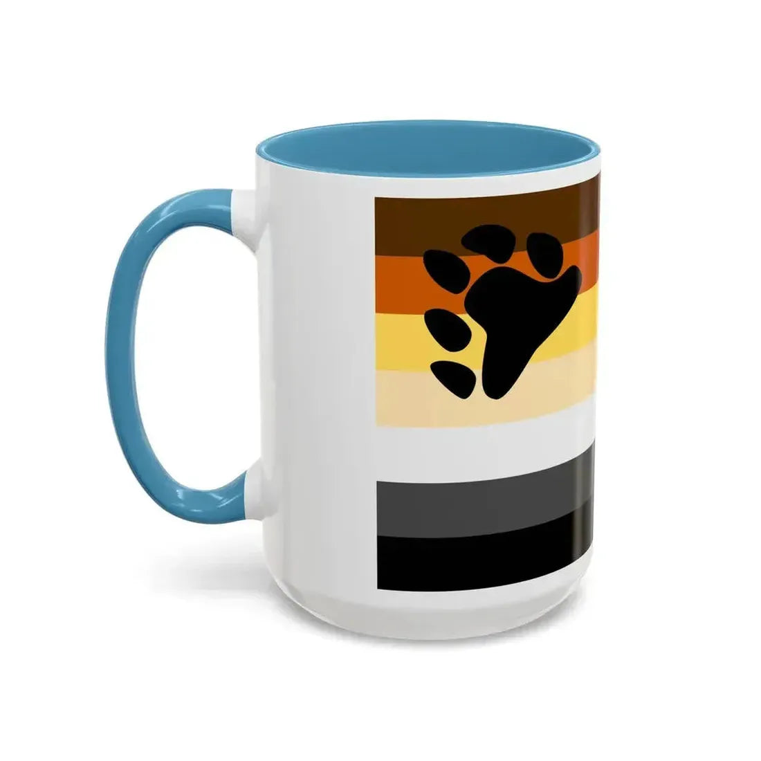 Bear Brotherhood Pride Flag - Accent Coffee Mug - Go Mug Yourself