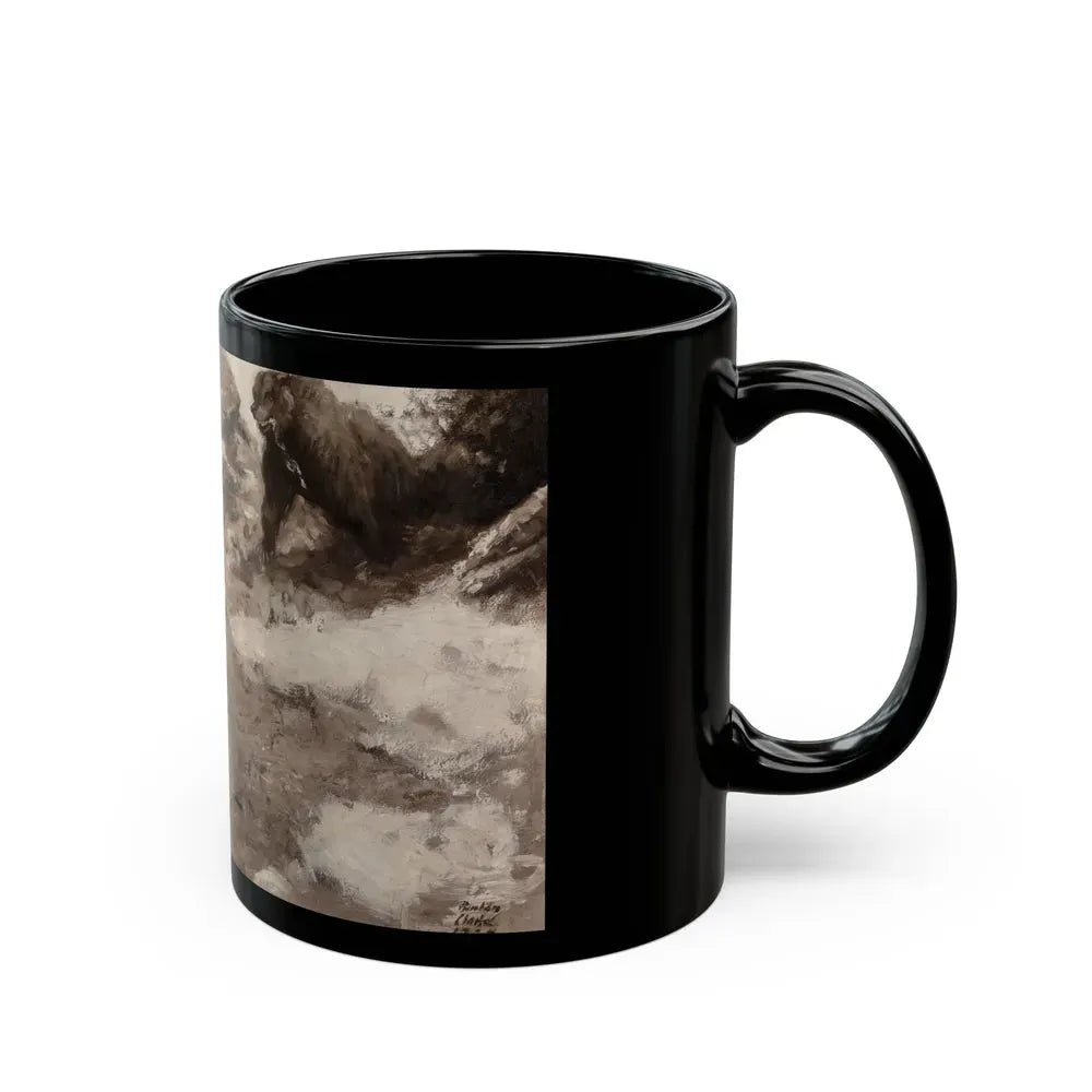 Bear Hunters, 1924 - Black Coffee Mug - Go Mug Yourself