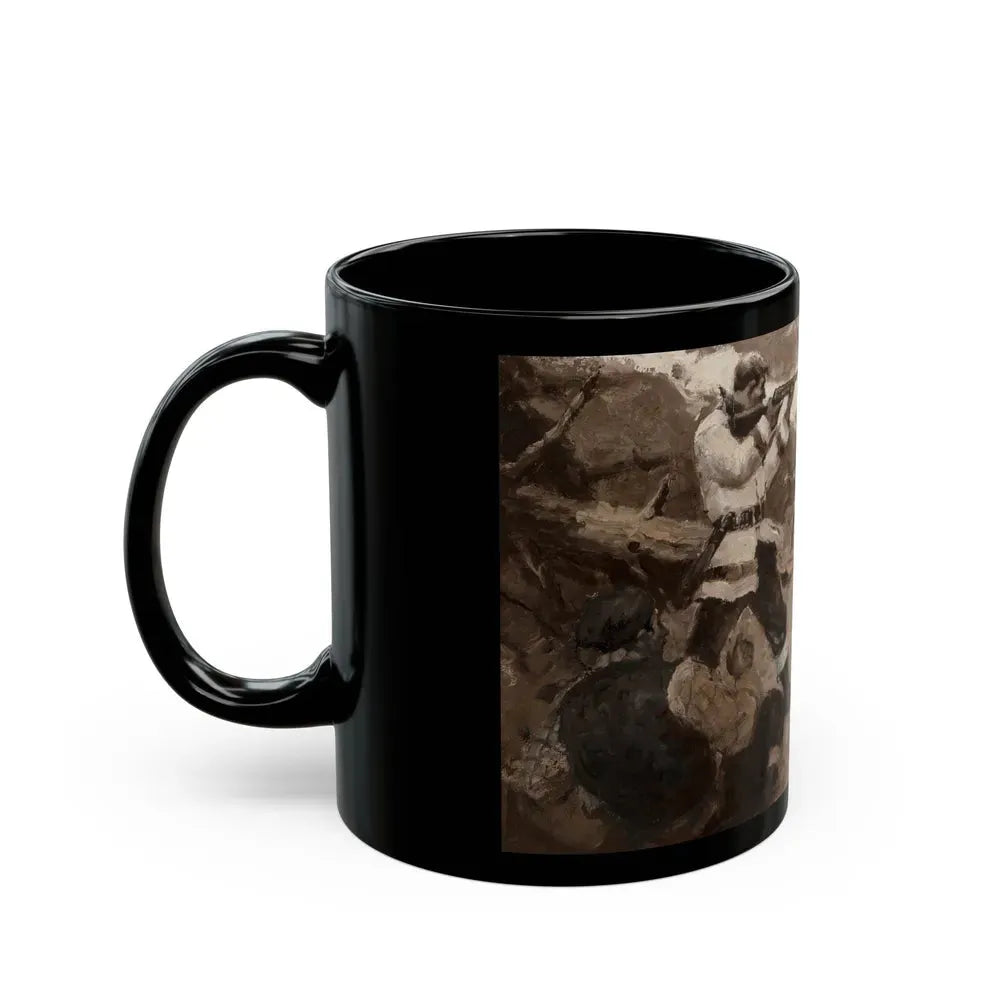 Bear Hunters, 1924 - Black Coffee Mug - Go Mug Yourself