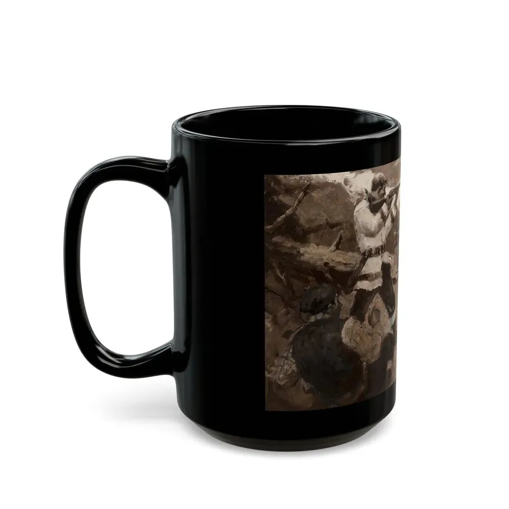 Bear Hunters, 1924 - Black Coffee Mug - Go Mug Yourself