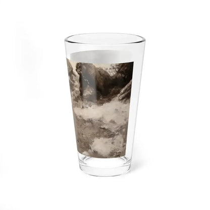 Bear Hunters, 1924 (Magazine Illustration) Pint Glass 16oz - Go Mug Yourself