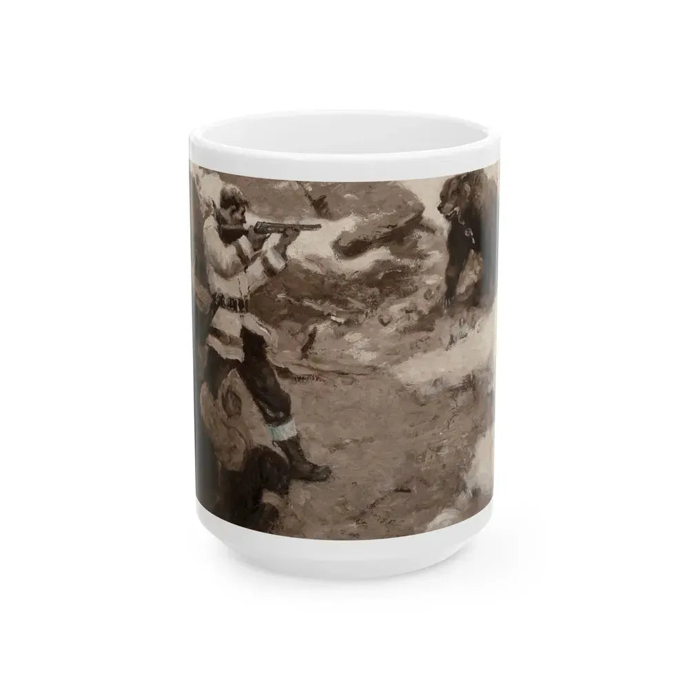 Bear Hunters, 1924 - White Coffee Mug 15oz - Go Mug Yourself