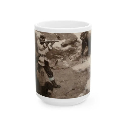 Bear Hunters, 1924 - White Coffee Mug 15oz - Go Mug Yourself