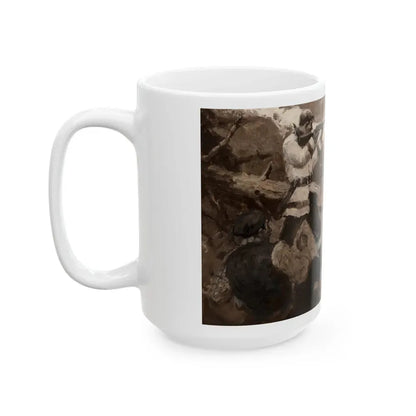 Bear Hunters, 1924 - White Coffee Mug - Go Mug Yourself