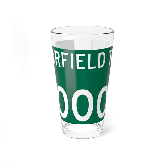 Bearfield Township Perry County Ohio route shield template (Ohio) (Road Sign) Pint Glass 16oz 16oz - Go Mug Yourself