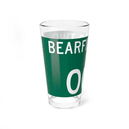 Bearfield Township Perry County Ohio route shield template (Ohio) (Road Sign) Pint Glss 16oz - Go Mug Yourself