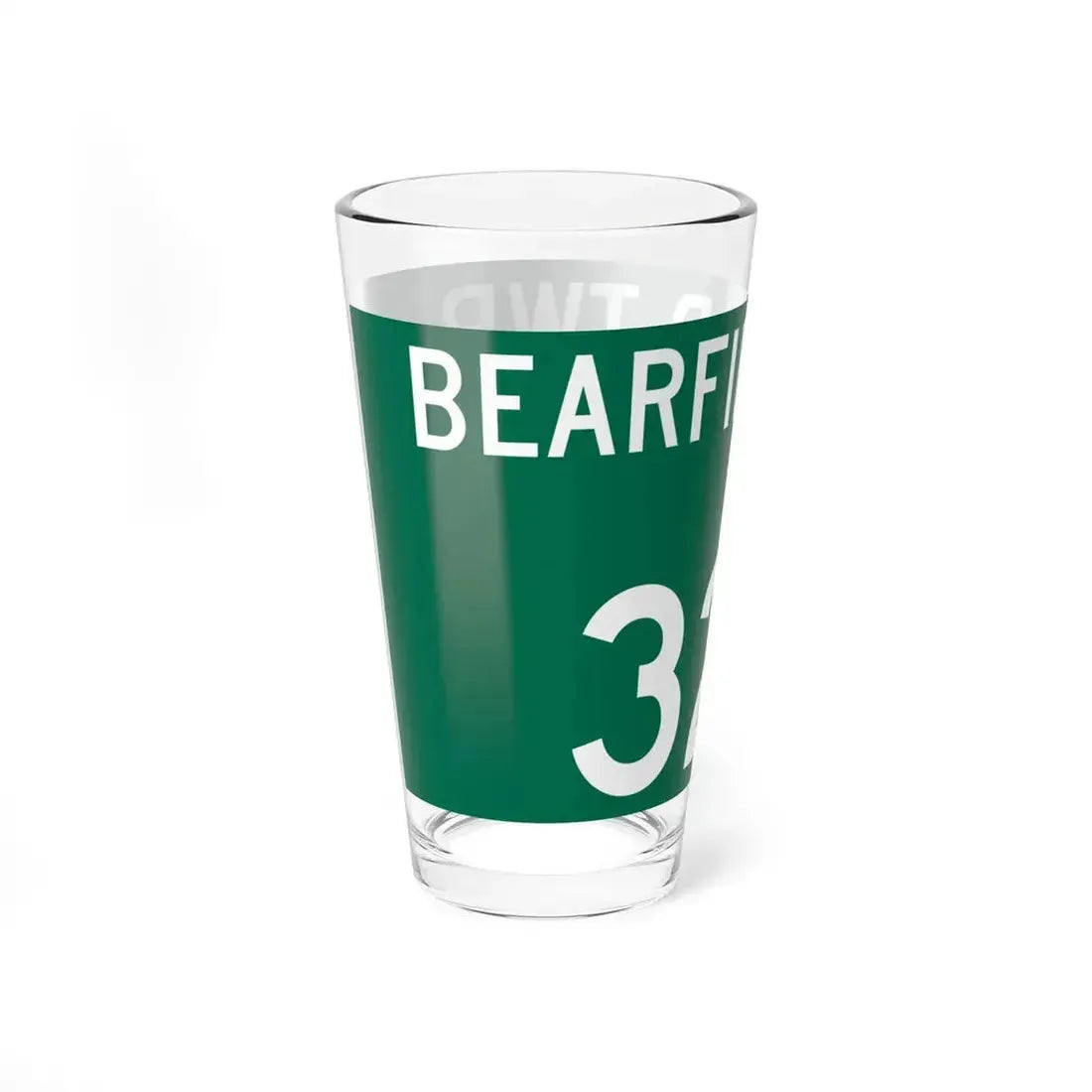 Bearfield Township Route 323 Perry County Ohio (Ohio) (Road Sign) Pint Glass 16oz - Go Mug Yourself