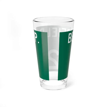 Bearfield Township Route 323 Perry County Ohio (Ohio) (Road Sign) Pint Glass 16oz - Go Mug Yourself