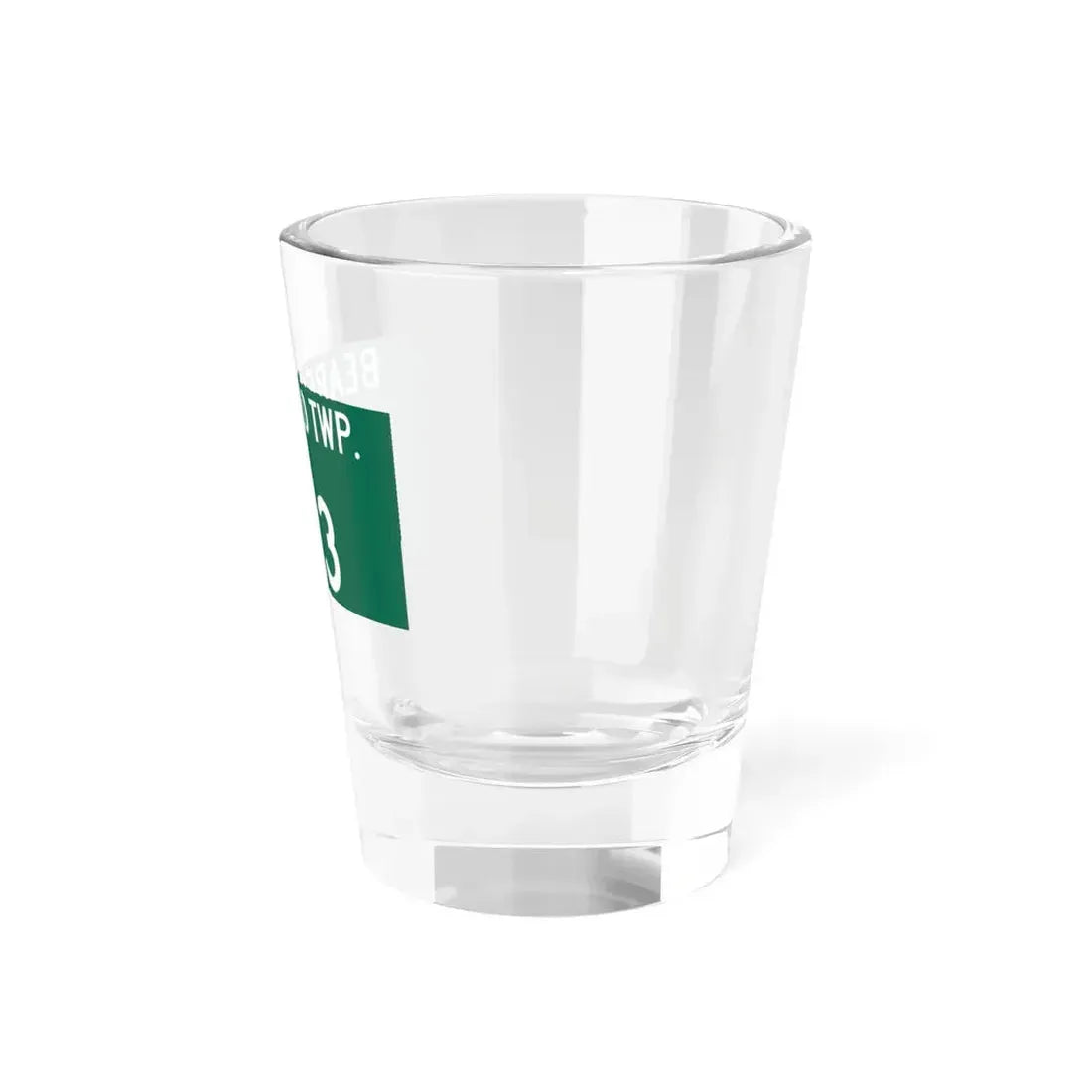 Bearfield Township Route 323 Perry County Ohio (Ohio) (Road Sign) Shot Glass 1.5oz - Go Mug Yourself