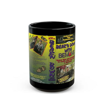 BEARN DOWN WITH BEMANS (VHS COVER) - Black Coffee Mug-15oz-Go Mug Yourself