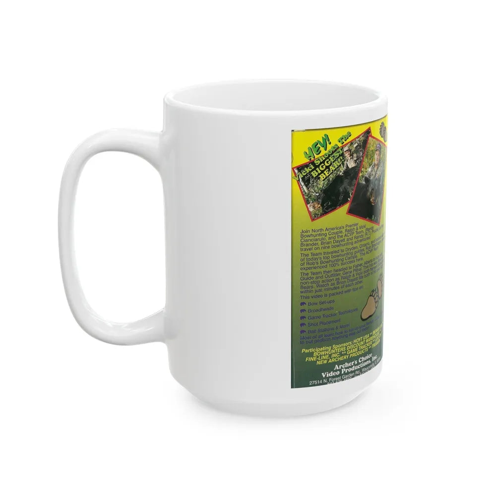 BEARN DOWN WITH BEMANS (VHS COVER) - White Coffee Mug-Go Mug Yourself