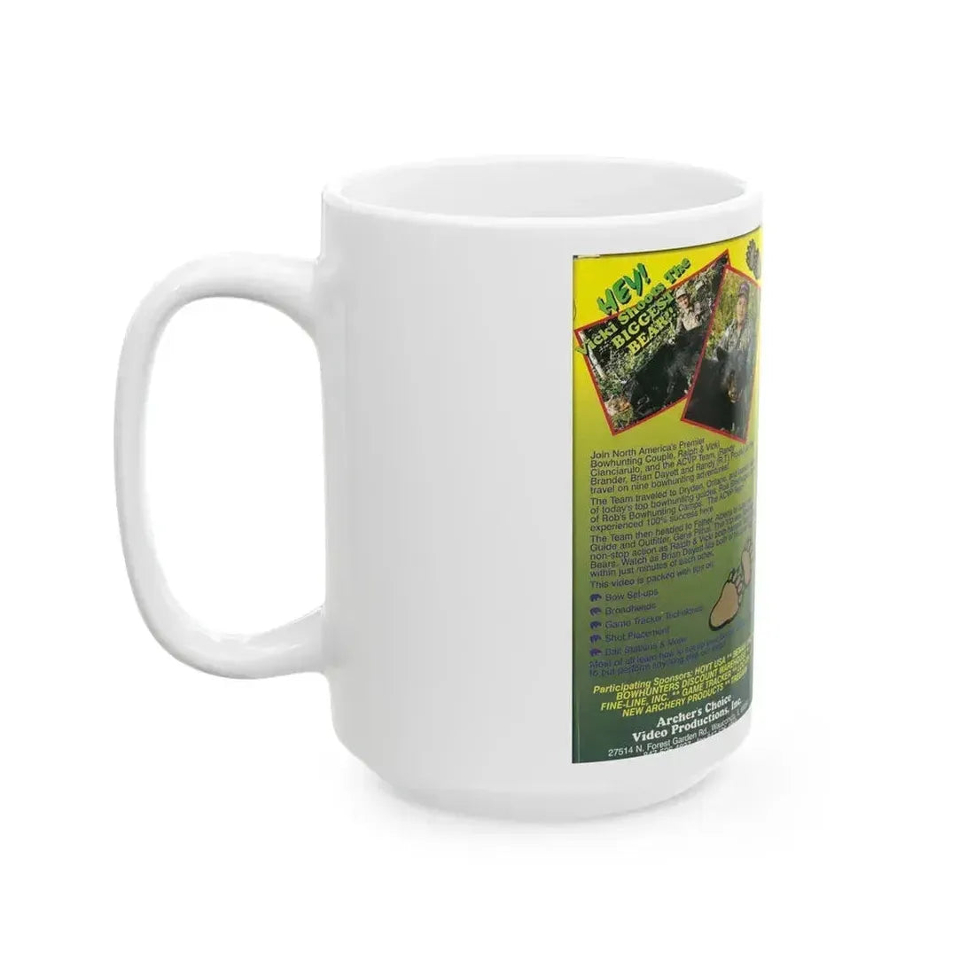 BEARN DOWN WITH BEMANS (VHS COVER) - White Coffee Mug - Go Mug Yourself