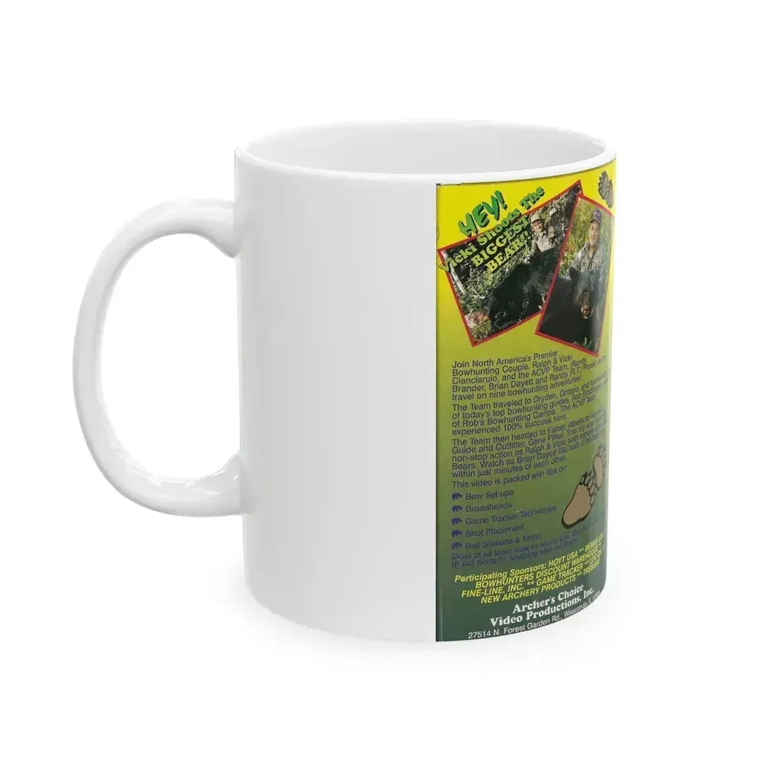 BEARN DOWN WITH BEMANS (VHS COVER) - White Coffee Mug - Go Mug Yourself