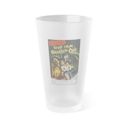 BEAST FROM HAUNTED CAVE 1959 Movie Poster - Frosted Pint Glass 16oz-16oz-Frosted-Go Mug Yourself