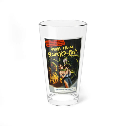 BEAST FROM HAUNTED CAVE 1959 Movie Poster - Pint Glass 16oz-16oz-Go Mug Yourself