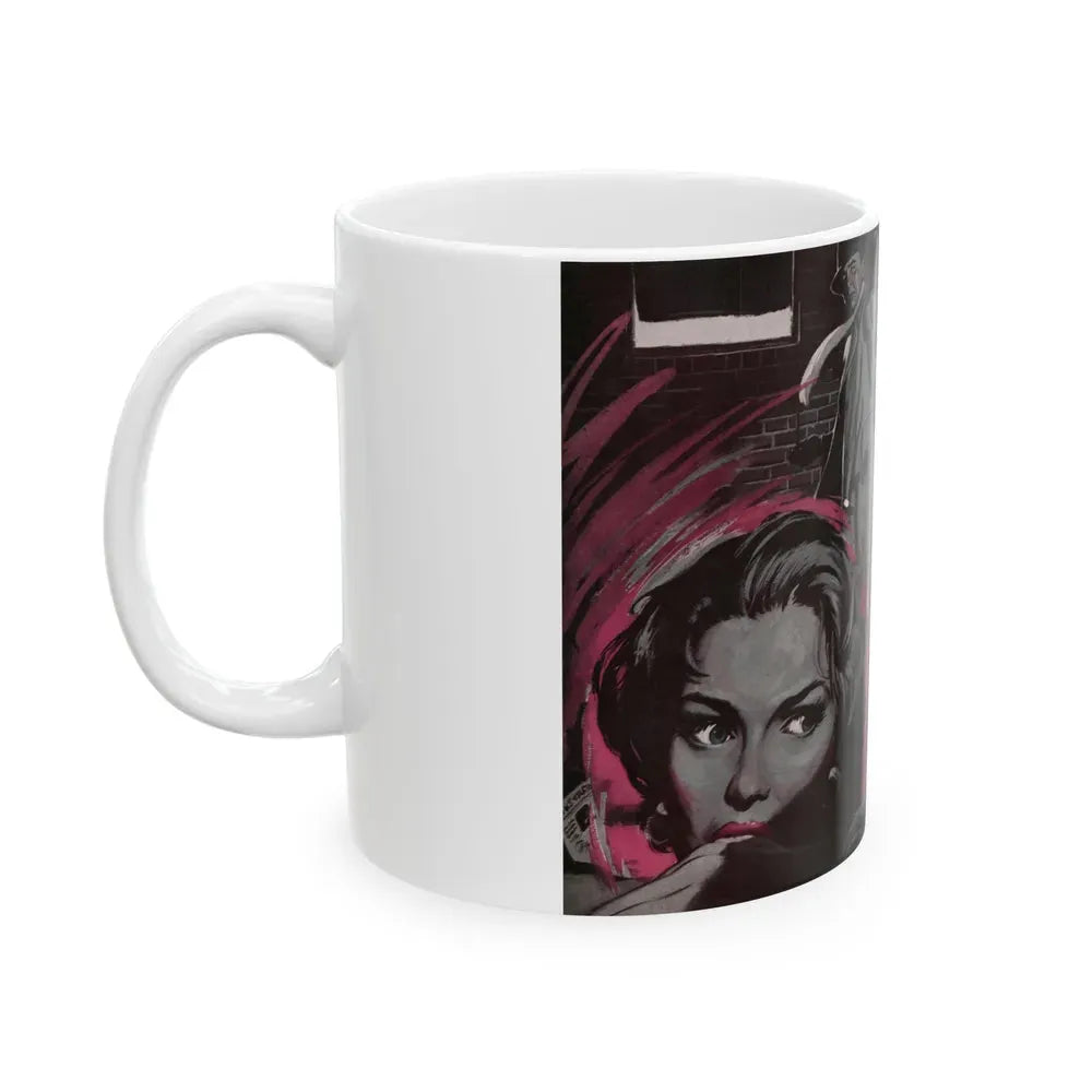 Beast in View, Cosmopolitan, June 1955 - White Coffee Mug - Go Mug Yourself