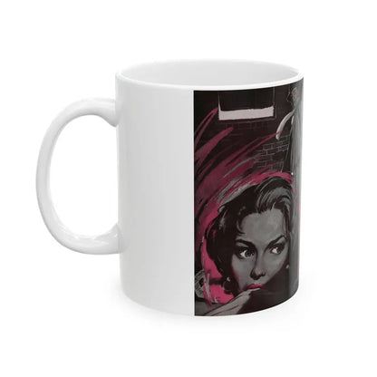 Beast in View, Cosmopolitan, June 1955 - White Coffee Mug - Go Mug Yourself