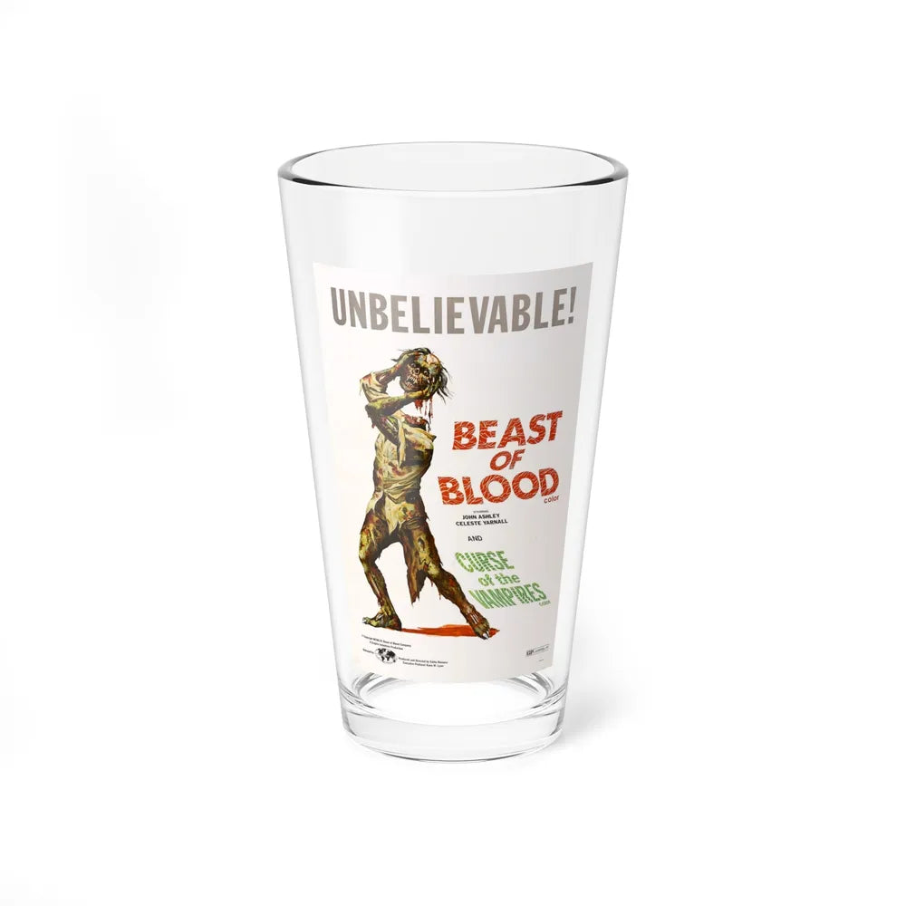 BEAST OF BLOOD & CURSE OF THE VAMPIRES 1970 Movie Poster - Pint Glass 16oz-16oz-Go Mug Yourself