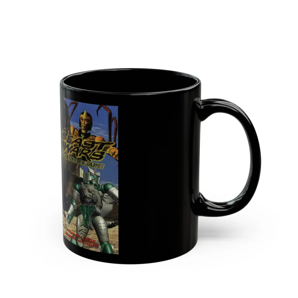 BEAST WARS BEASTIES ESCAPE (VHS COVER) - Black Coffee Mug-Go Mug Yourself