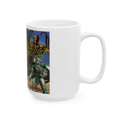 BEAST WARS BEASTIES ESCAPE (VHS COVER) - White Coffee Mug - Go Mug Yourself