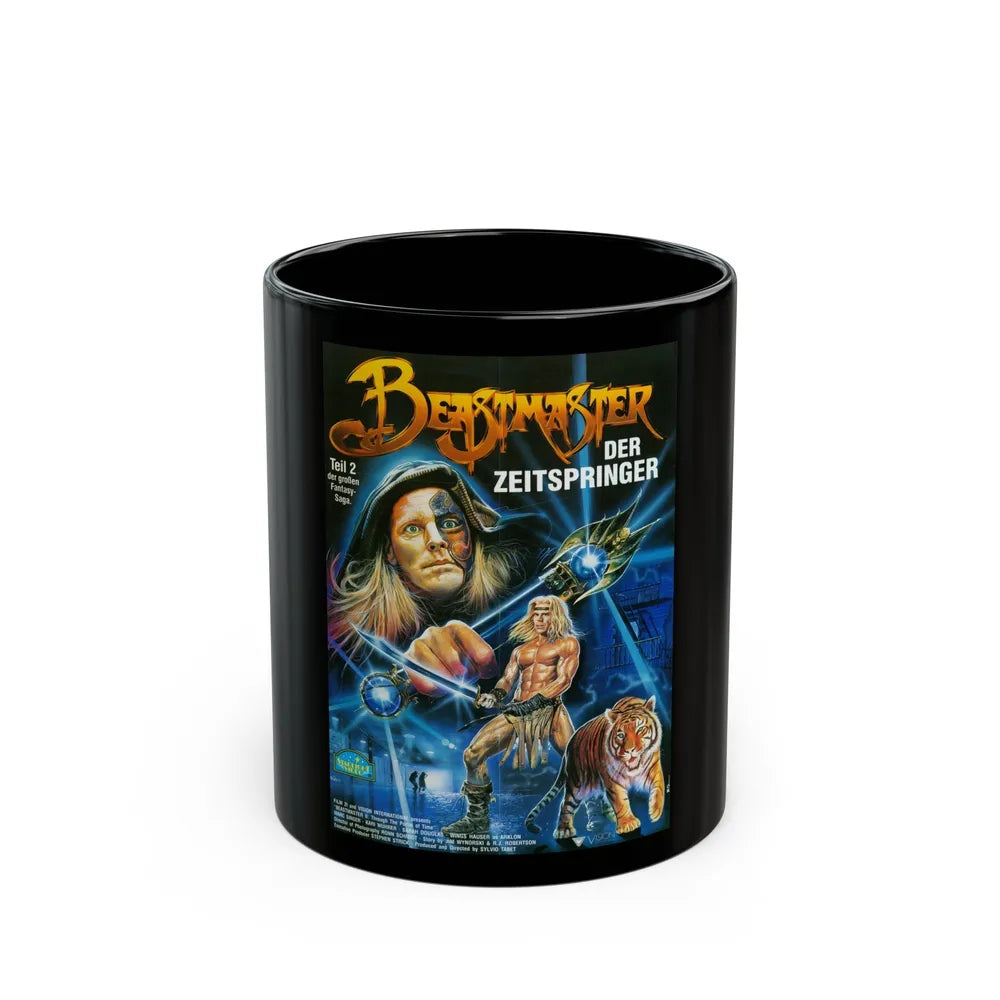 BEASTMASTER 2 (GERMAN) 1991 Movie Poster - Black Coffee Mug-11oz-Go Mug Yourself