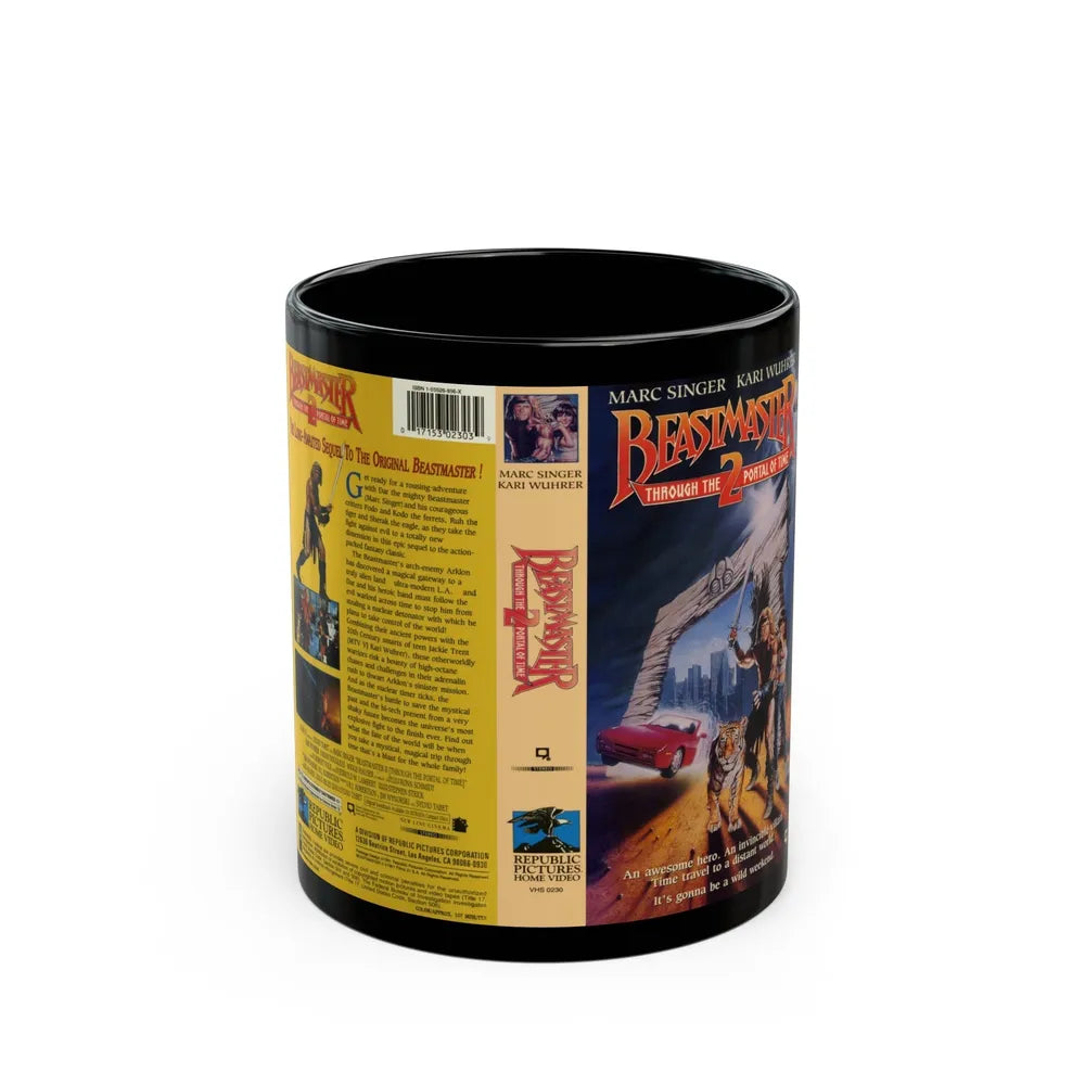 BEASTMASTER 2 (VHS COVER) - Black Coffee Mug-11oz-Go Mug Yourself