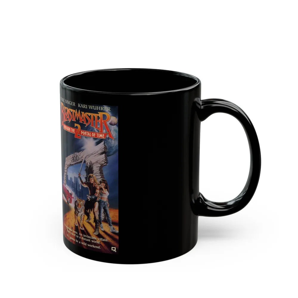 BEASTMASTER 2 (VHS COVER) - Black Coffee Mug-Go Mug Yourself