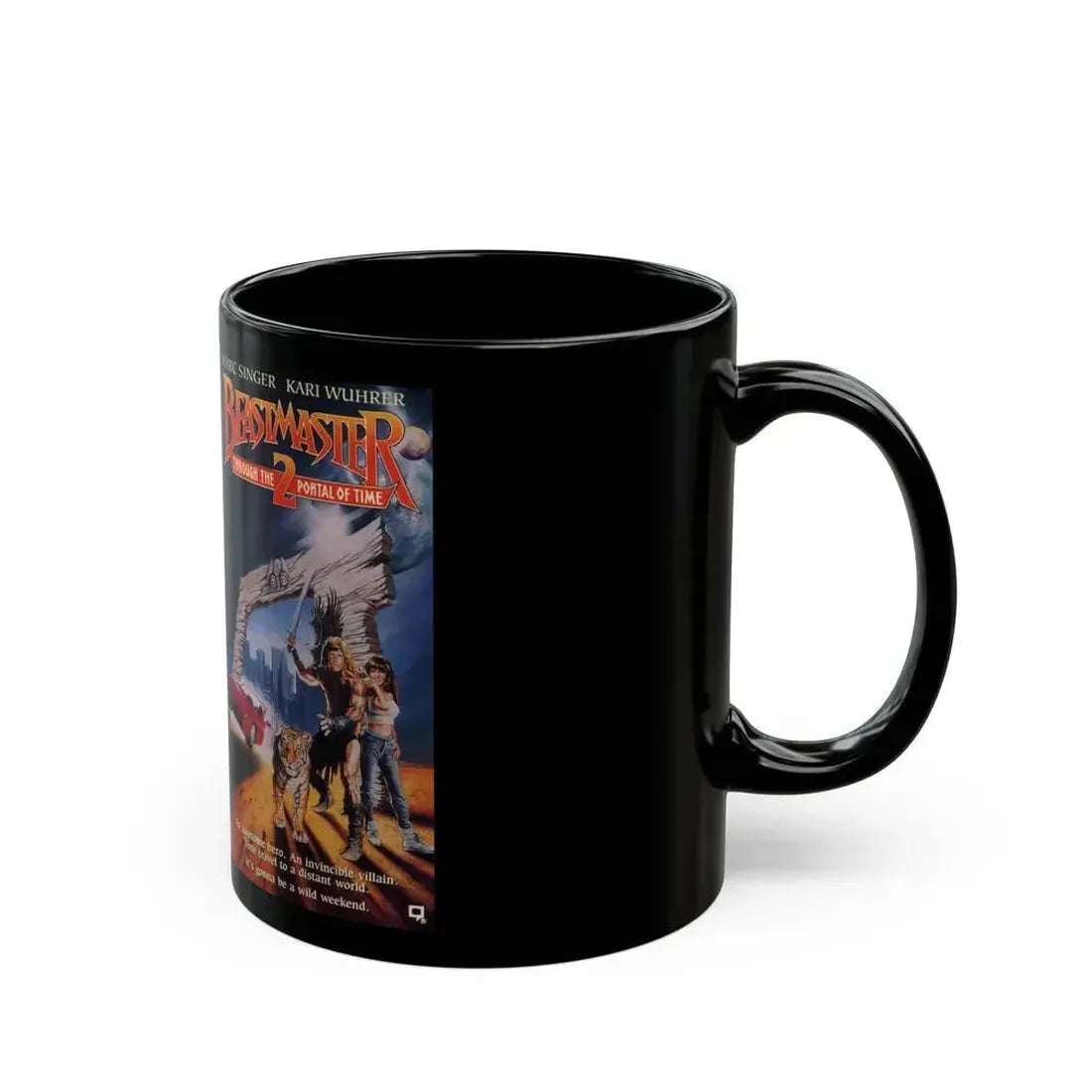 BEASTMASTER 2 (VHS COVER) - Black Coffee Mug - Go Mug Yourself