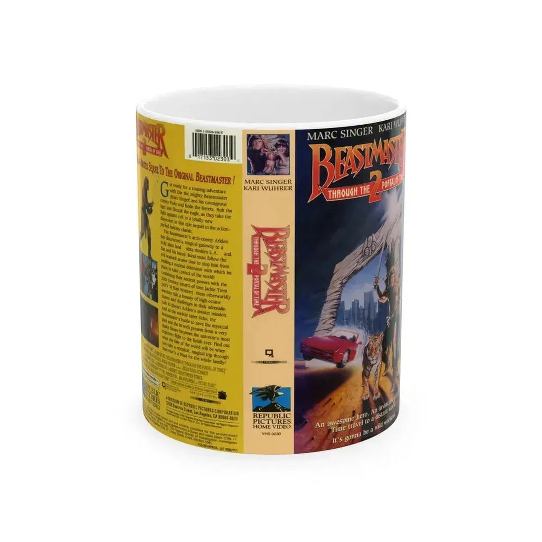 BEASTMASTER 2 (VHS COVER) - White Coffee Mug 11oz - Go Mug Yourself