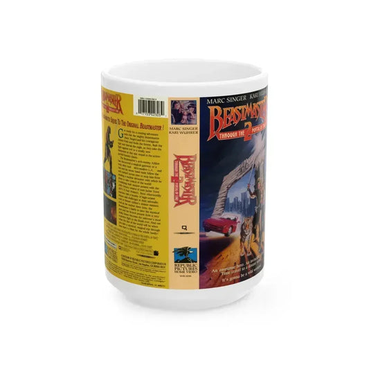 BEASTMASTER 2 (VHS COVER) - White Coffee Mug 15oz - Go Mug Yourself