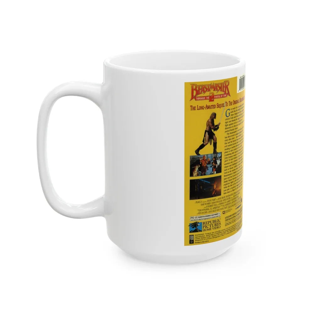 BEASTMASTER 2 (VHS COVER) - White Coffee Mug-Go Mug Yourself