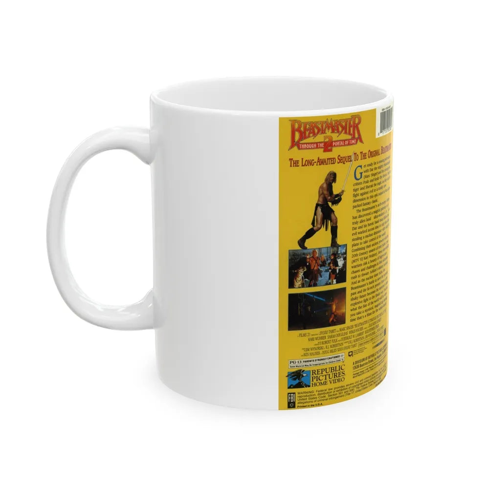 BEASTMASTER 2 (VHS COVER) - White Coffee Mug-Go Mug Yourself