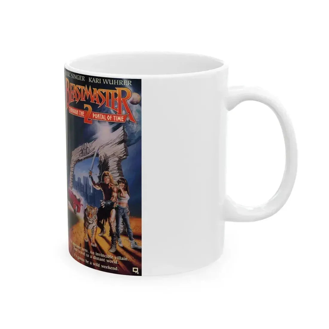 BEASTMASTER 2 (VHS COVER) - White Coffee Mug - Go Mug Yourself