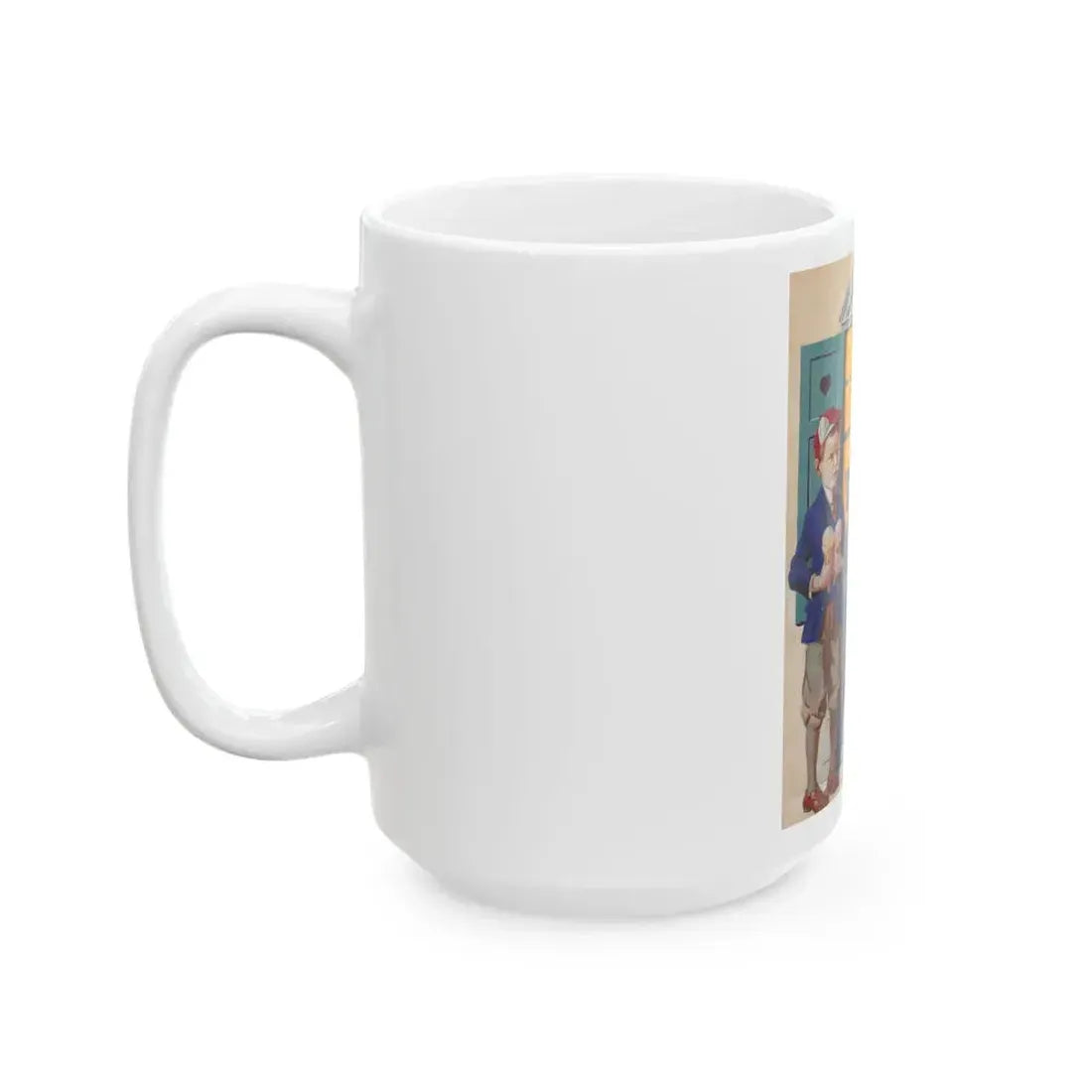 Beaten to the Punch, possible People's Home Journal cover - White Coffee Mug - Go Mug Yourself