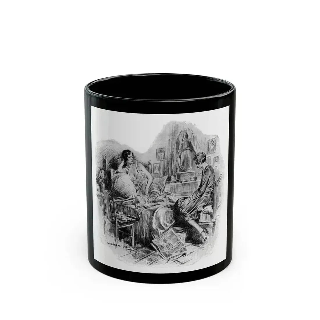 Beating Wings (Pt. 2-2), McCalls magazine, August 1927 - Black Coffee Mug 11oz - Go Mug Yourself