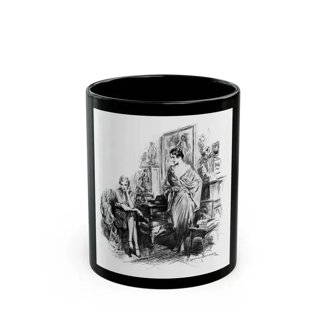Beating Wings (Pt. 2-3), McCalls magazine, August 1927 - Black Coffee Mug 11oz - Go Mug Yourself