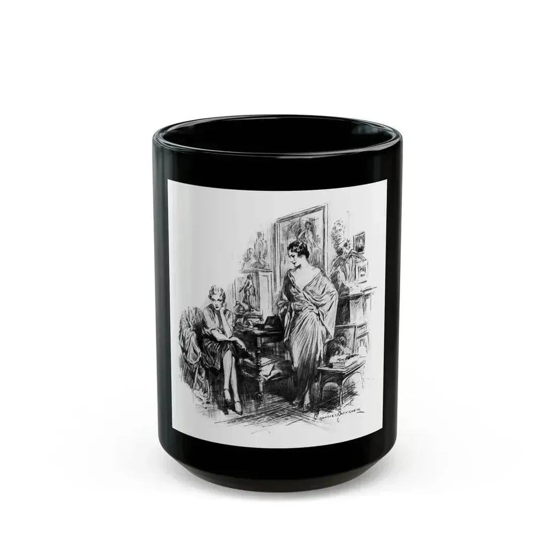 Beating Wings (Pt. 2-3), McCalls magazine, August 1927 - Black Coffee Mug 15oz - Go Mug Yourself
