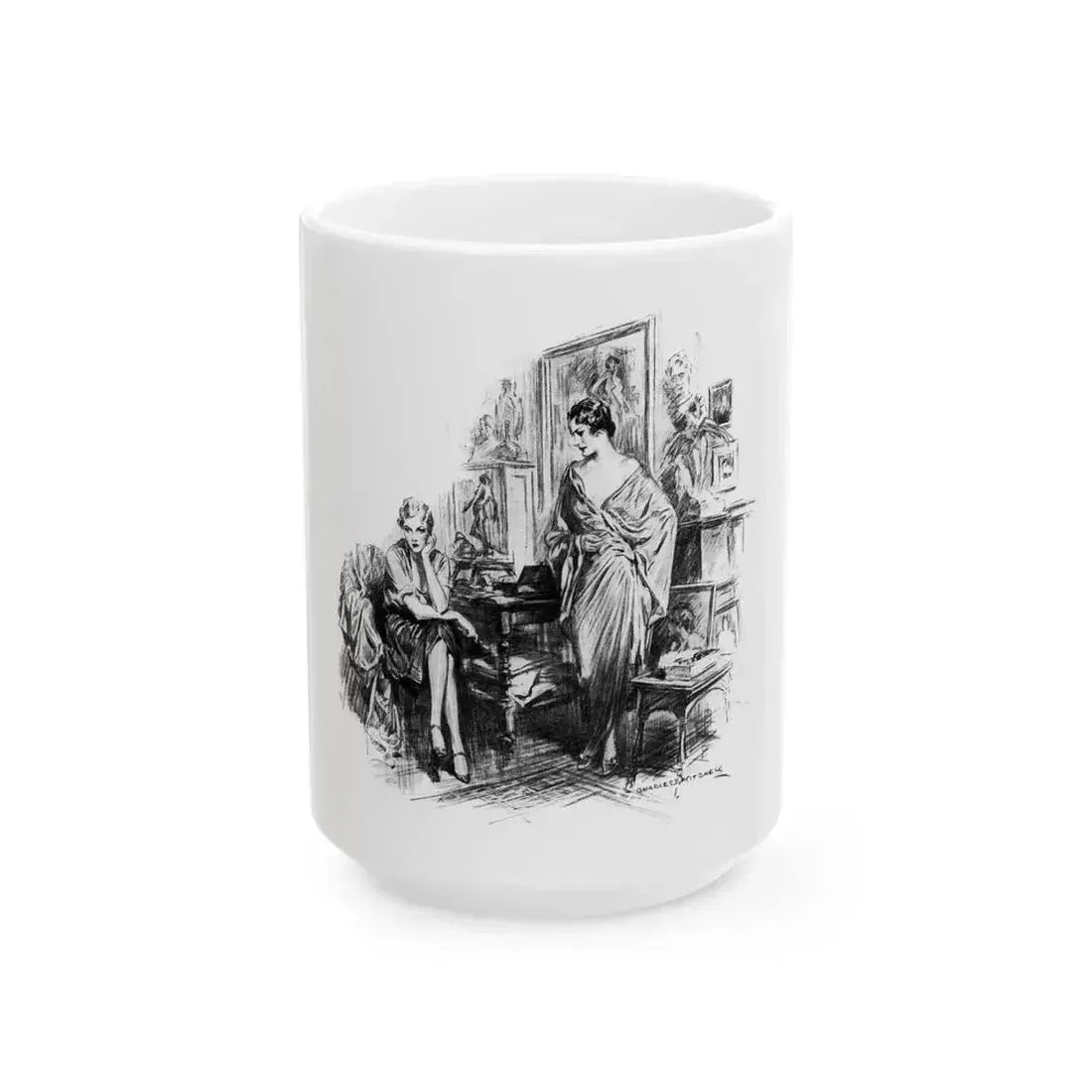 Beating Wings (Pt. 2-3), McCalls magazine, August 1927 - White Coffee Mug 15oz - Go Mug Yourself