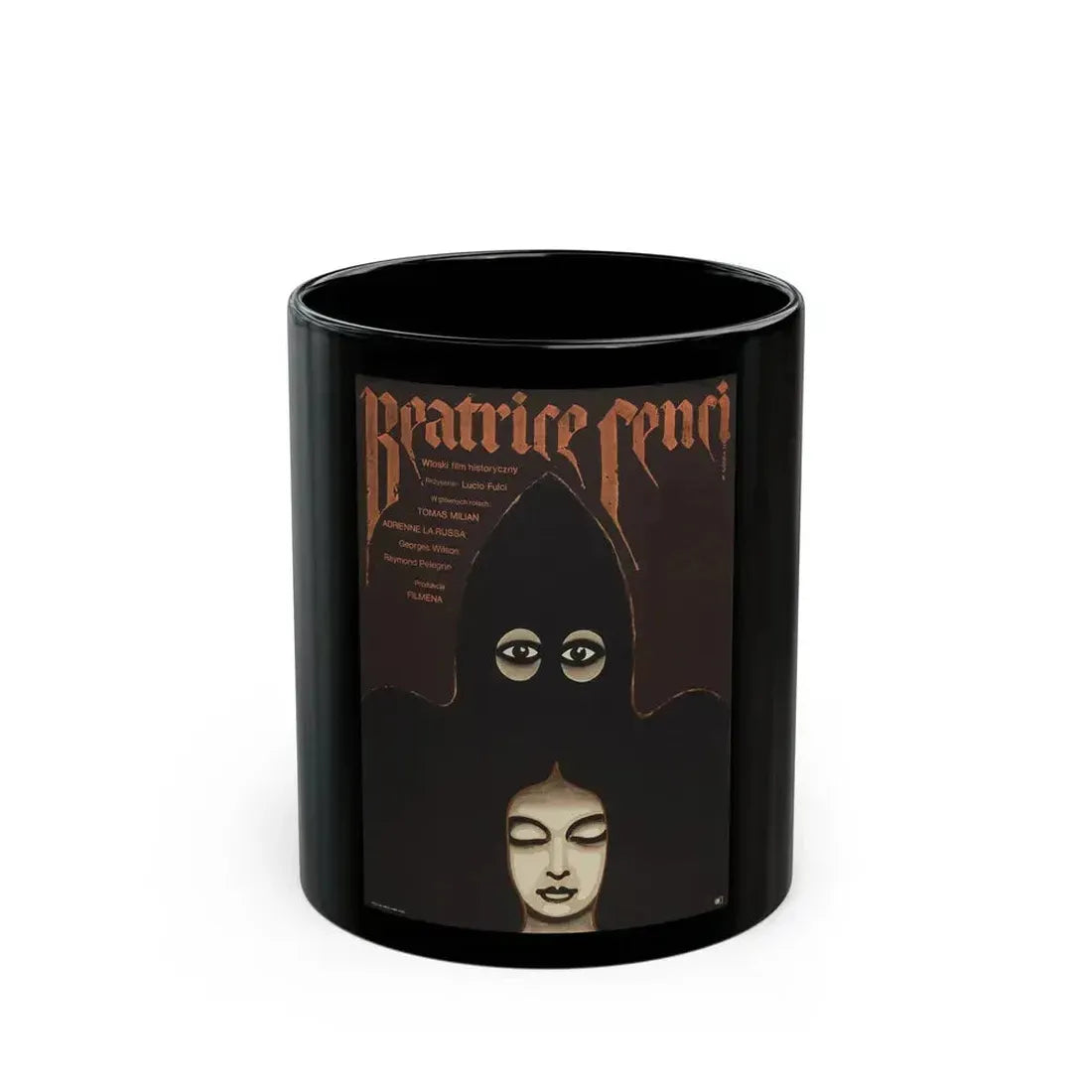 BEATRICE CENCI (POLISH) 1969 Movie Poster - Black Coffee Mug 11oz - Go Mug Yourself