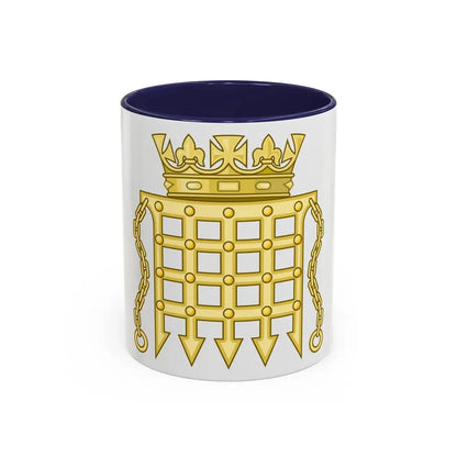 Beaufort Portcullis Badge of the Tudors - Accent Coffee Mug 11oz Navy - Go Mug Yourself